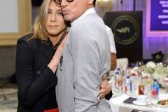 LOS ANGELES, CALIFORNIA - JANUARY 12: (L-R) Jennifer Aniston and Robert Downey Jr. with FIJI Water at The AFI Awards  Luncheon 2023 at Four Seasons Hotel Los Angeles at Beverly Hills on January 12, 2024 in Los Angeles, California. (Photo by Stefanie Keenan/Getty Images for FIJI Water)