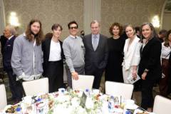 LOS ANGELES, CALIFORNIA - JANUARY 12: (L-R) Ludwig G?ransson, Cillian Murphy, Robert Downey Jr., Christopher Nolan,  Donna Langley, Emily Blunt, and Emma Thomas with FIJI Water at The AFI Awards  Luncheon 2023 at Four Seasons Hotel Los Angeles at Beverly Hills on January 12, 2024 in Los Angeles, California. (Photo by Stefanie Keenan/Getty Images for FIJI Water)