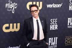 SANTA MONICA, CALIFORNIA - JANUARY 14: Robert Downey Jr. attends 29th Annual Critics Choice Awards at Barker Hangar on January 14, 2024 in Santa Monica, California. (Photo by Robert Smith/Patrick McMullan via Getty Images)