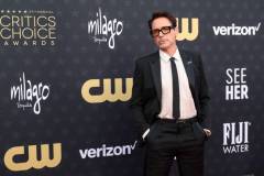 Robert Downey Jr. at The 29th Critics' Choice Awards held at The Barker Hangar on January 14, 2024 in Santa Monica, California. (Photo by Christopher Polk/WWD via Getty Images)