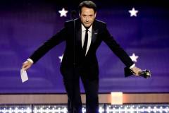 SANTA MONICA, CALIFORNIA - JANUARY 14: Robert Downey Jr. accepts the Best Supporting Actor Award for 'Oppenheimer' onstage during the 29th Annual Critics Choice Awards at Barker Hangar on January 14, 2024 in Santa Monica, California. (Photo by Kevin Winter/Getty Images for Critics Choice Association)