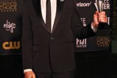 SANTA MONICA, CALIFORNIA - JANUARY 14: Robert Downey Jr., winner of the Best Supporting Actor Award for 'Oppenheimer,' poses in the press room during the 29th Annual Critics Choice Awards at Barker Hangar on January 14, 2024 in Santa Monica, California. (Photo by Kevin Mazur/Getty Images for Critics Choice Association)