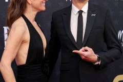 SANTA MONICA, CALIFORNIA - JANUARY 14: (L-R) Susan Downey and Robert Downey Jr. attend the 29th Annual Critics Choice Awards at Barker Hangar on January 14, 2024 in Santa Monica, California. (Photo by Amy Sussman/WireImage,)