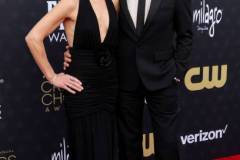 SANTA MONICA, CALIFORNIA - JANUARY 14: (L-R) Susan Downey and Robert Downey Jr. attend the 29th Annual Critics Choice Awards at Barker Hangar on January 14, 2024 in Santa Monica, California. (Photo by Amy Sussman/WireImage,)