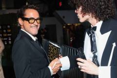 SANTA MONICA, CALIFORNIA - JANUARY 14: Robert Downey Jr. (L) attends the 29th Annual Critics Choice Awards at Barker Hangar on January 14, 2024 in Santa Monica, California. (Photo by Matt Winkelmeyer/Getty Images for Critics Choice Association)