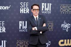 SANTA MONICA, CALIFORNIA - JANUARY 14: Robert Downey Jr. attends the 29th Annual Critics Choice Awards at Barker Hangar on January 14, 2024 in Santa Monica, California. (Photo by Jeff Kravitz/FilmMagic)