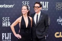 SANTA MONICA, CALIFORNIA - JANUARY 14: (L-R) Susan Downey and Robert Downey Jr. attend the 29th Annual Critics Choice Awards at Barker Hangar on January 14, 2024 in Santa Monica, California. (Photo by Jeff Kravitz/FilmMagic)