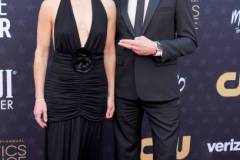 SANTA MONICA, CALIFORNIA - JANUARY 14: (L-R) Susan Downey and Robert Downey Jr. attend the 29th Annual Critics Choice Awards at Barker Hangar on January 14, 2024 in Santa Monica, California. (Photo by Jeff Kravitz/FilmMagic)