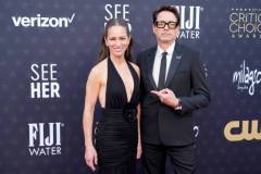 SANTA MONICA, CALIFORNIA - JANUARY 14: (L-R) Susan Downey and Robert Downey Jr. attend the 29th Annual Critics Choice Awards at Barker Hangar on January 14, 2024 in Santa Monica, California. (Photo by Jeff Kravitz/FilmMagic)