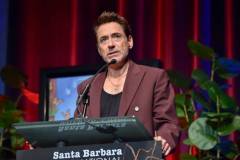 Robert Downey Jr. speaks onstage at the Santa Barbara International Film Festival Maltin Modern Master Award Honoring Robert Downey Jr. held at The Arlington Theatre on February 9, 2024 in Santa Barbara, California. (Photo by Lisa O'Connor/Variety via Getty Images)