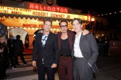 SANTA BARBARA, CALIFORNIA - FEBRUARY 09: (L-R) Rob Lowe, honoree Robert Downey Jr., and Cillian Murphy attend the Maltin Modern Master Award ceremony during the 39th Annual Santa Barbara International Film Festival at The Arlington Theatre on February 09, 2024 in Santa Barbara, California. (Photo by Rebecca Sapp/Getty Images for SBIFF)