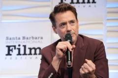 SANTA BARBARA, CALIFORNIA - FEBRUARY 09: Honoree Robert Downey Jr. speaks onstage at the Maltin Modern Master Award ceremony during the 39th Annual Santa Barbara International Film Festival at The Arlington Theatre on February 09, 2024 in Santa Barbara, California. (Photo by Rebecca Sapp/Getty Images for SBIFF)