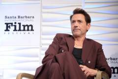 SANTA BARBARA, CALIFORNIA - FEBRUARY 09: Honoree Robert Downey Jr. speaks onstage at the Maltin Modern Master Award ceremony during the 39th Annual Santa Barbara International Film Festival at The Arlington Theatre on February 09, 2024 in Santa Barbara, California. (Photo by Rebecca Sapp/Getty Images for SBIFF)