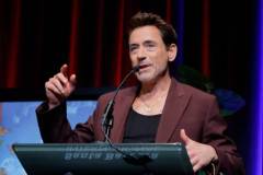 SANTA BARBARA, CALIFORNIA - FEBRUARY 09: Robert Downey Jr. receives the Maltin Modern Master Award during the 39th Annual Santa Barbara International Film Festival on February 09, 2024 in Santa Barbara, California. (Photo by Tibrina Hobson/Getty Images for SBIFF)