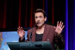 SANTA BARBARA, CALIFORNIA - FEBRUARY 09: Robert Downey Jr. receives the Maltin Modern Master Award during the 39th Annual Santa Barbara International Film Festival on February 09, 2024 in Santa Barbara, California. (Photo by Tibrina Hobson/Getty Images for SBIFF)