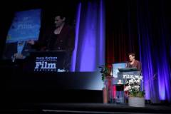SANTA BARBARA, CALIFORNIA - FEBRUARY 09: Robert Downey Jr. receives the Maltin Modern Master Award during the 39th Annual Santa Barbara International Film Festival on February 09, 2024 in Santa Barbara, California. (Photo by Tibrina Hobson/Getty Images for SBIFF)