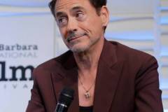 SANTA BARBARA, CALIFORNIA - FEBRUARY 09: Robert Downey Jr. speaks onstage at the Maltin Modern Master Award during the 39th Annual Santa Barbara International Film Festival on February 09, 2024 in Santa Barbara, California. (Photo by Tibrina Hobson/Getty Images for SBIFF)