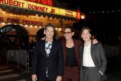 SANTA BARBARA, CALIFORNIA - FEBRUARY 09: (L-R) Rob Lowe, Robert Downey Jr. and Cillian Murphy attend the Maltin Modern Master Award during the 39th Annual Santa Barbara International Film Festival on February 09, 2024 in Santa Barbara, California. (Photo by Tibrina Hobson/Getty Images for SBIFF)