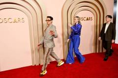 Robert Downey Jr., Emily Blunt and Cillian Murphy at the 96th Oscars Nominee Luncheon at the Beverly Hilton on February 12, 2024 in Beverly Hills, California. (Photo by Michael Buckner/Penske Media via Getty Images)