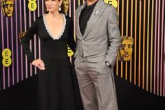 LONDON, ENGLAND - FEBRUARY 18: Susan Downey and Robert Downey Jr. attend the 2024 EE BAFTA Film Awards at The Royal Festival Hall on February 18, 2024 in London, England. (Photo by Alan Chapman/Dave Benett/Getty Images)