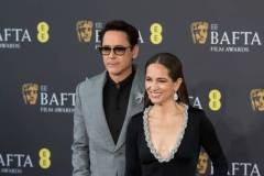 LONDON, UNITED KINGDOM - FEBRUARY 18, 2024: Robert Downey Jr. and Susan Downey attend the EE BAFTA Film Awards ceremony at The Royal Festival Hall in London, United Kingdom on February 18, 2024. (Photo credit should read Wiktor Szymanowicz/Future Publishing via Getty Images)