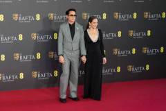 LONDON, UNITED KINGDOM - FEBRUARY 18, 2024: Robert Downey Jr. and Susan Downey attend the EE BAFTA Film Awards ceremony at The Royal Festival Hall in London, United Kingdom on February 18, 2024. (Photo credit should read Wiktor Szymanowicz/Future Publishing via Getty Images)