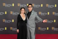 LONDON, UNITED KINGDOM - FEBRUARY 18, 2024: Robert Downey Jr. and Susan Downey attend the EE BAFTA Film Awards ceremony at The Royal Festival Hall in London, United Kingdom on February 18, 2024. (Photo credit should read Wiktor Szymanowicz/Future Publishing via Getty Images)