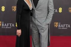 LONDON, UNITED KINGDOM - FEBRUARY 18, 2024: Robert Downey Jr. and Susan Downey attend the EE BAFTA Film Awards ceremony at The Royal Festival Hall in London, United Kingdom on February 18, 2024. (Photo credit should read Wiktor Szymanowicz/Future Publishing via Getty Images)