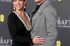 LONDON, ENGLAND - FEBRUARY 18: Susan Downey and Robert Downey Jr. attend the EE BAFTA Film Awards 2024 at The Royal Festival Hall on February 18, 2024 in London, England. (Photo by John Phillips/Getty Images)