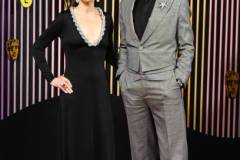 LONDON, ENGLAND - FEBRUARY 18:  Susan Downey and Robert Downey Jr. attend the EE BAFTA Film Awards 2024 at The Royal Festival Hall on February 18, 2024 in London, England. (Photo by Kate Green/BAFTA/Getty Images for BAFTA)