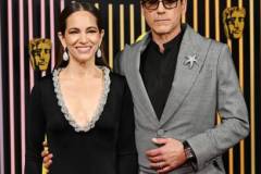 LONDON, ENGLAND - FEBRUARY 18:  Susan Downey and Robert Downey Jr. attend the EE BAFTA Film Awards 2024 at The Royal Festival Hall on February 18, 2024 in London, England. (Photo by Kate Green/BAFTA/Getty Images for BAFTA)