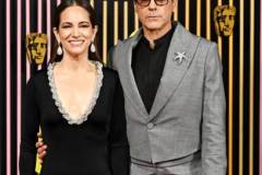 LONDON, ENGLAND - FEBRUARY 18:  Susan Downey and Robert Downey Jr. attend the EE BAFTA Film Awards 2024 at The Royal Festival Hall on February 18, 2024 in London, England. (Photo by Kate Green/BAFTA/Getty Images for BAFTA)