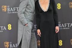 LONDON, ENGLAND - FEBRUARY 18:  Robert Downey Jr. and Susan Downey attends the 2024 EE BAFTA Film Awards at The Royal Festival Hall on February 18, 2024 in London, England. (Photo by Samir Hussein/WireImage)