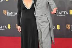 LONDON, ENGLAND - FEBRUARY 18:  Robert Downey Jr. and Susan Downey attend the 2024 EE BAFTA Film Awards at The Royal Festival Hall on February 18, 2024 in London, England. (Photo by Samir Hussein/WireImage)