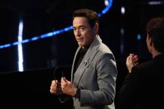 LONDON, ENGLAND - FEBRUARY 18: Robert Downey Jr. accepts the Supporting Actor Award for 'Oppenheimer' on stage during the EE BAFTA Film Awards 2024 at The Royal Festival Hall on February 18, 2024 in London, England. (Photo by Kate Green/BAFTA/Getty Images for BAFTA)