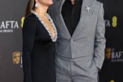 LONDON, ENGLAND - FEBRUARY 18: Susan Downey and Robert Downey Jr. attend the 2024 EE BAFTA Film Awards at The Royal Festival Hall on February 18, 2024 in London, England. (Photo by Mike Marsland/WireImage)