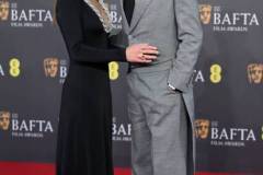 LONDON, ENGLAND - FEBRUARY 18: Susan Downey and Robert Downey Jr. attend the 2024 EE BAFTA Film Awards at The Royal Festival Hall on February 18, 2024 in London, England. (Photo by Karwai Tang/WireImage)