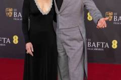 LONDON, ENGLAND - FEBRUARY 18: Robert Downey Jr. and Susan Downey attend the 2024 EE BAFTA Film Awards at The Royal Festival Hall on February 18, 2024 in London, England. (Photo by Jeff Spicer/Getty Images)