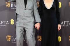 LONDON, ENGLAND - FEBRUARY 18: Robert Downey Jr. and Susan Downey attend the 2024 EE BAFTA Film Awards at The Royal Festival Hall on February 18, 2024 in London, England. (Photo by Samir Hussein/WireImage)