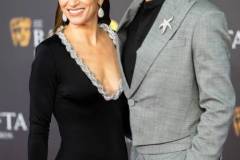 LONDON, ENGLAND - FEBRUARY 18: Robert Downey Jr. and Susan Downey attend the 2024 EE BAFTA Film Awards at The Royal Festival Hall on February 18, 2024 in London, England. (Photo by Samir Hussein/WireImage)