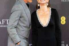 LONDON, ENGLAND - FEBRUARY 18: Robert Downey Jr. and Susan Downey attend the 2024 EE BAFTA Film Awards at The Royal Festival Hall on February 18, 2024 in London, England. (Photo by Samir Hussein/WireImage)