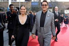 LONDON, ENGLAND - FEBRUARY 18: Susan Downey and Robert Downey Jr. attend the EE BAFTA Film Awards 2024 at The Royal Festival Hall on February 18, 2024 in London, England. (Photo by Lia Toby/BAFTA/Getty Images for BAFTA)