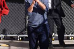 LOS ANGELES, CA - FEBRUARY 22: Robert Downey Jr. is seen arriving at 'Jimmy Kimmel Live' Show on February 22, 2024 in Los Angeles, California.  (Photo by JOCE/Bauer-Griffin/GC Images)