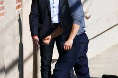 LOS ANGELES, CA - FEBRUARY 22:  Robert Downey Jr. is seen arriving at 'Jimmy Kimmel Live!' on February 22, 2024 in Los Angeles, California.  (Photo by ZZHollywood To You/Star Max/GC Images)