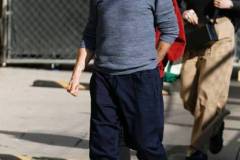 LOS ANGELES, CA - FEBRUARY 22:  Robert Downey Jr. is seen arriving at 'Jimmy Kimmel Live!' on February 22, 2024 in Los Angeles, California.  (Photo by ZZHollywood To You/Star Max/GC Images)