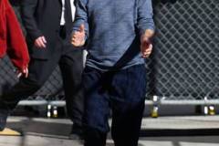 LOS ANGELES, CA - FEBRUARY 22:  Robert Downey Jr. is seen arriving at 'Jimmy Kimmel Live!' on February 22, 2024 in Los Angeles, California.  (Photo by ZZHollywood To You/Star Max/GC Images)