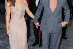 Los Angeles, CA - February 24: Robert Downey Jr. and Susan Downey arriving on the red carpet at the 30th Screen Actors Guild Awards in Shrine Auditorium and Expo Hall in Los Angeles, CA, Saturday, Feb. 24, 2024. (Rob Gauthier / Los Angeles Times via Getty Images)