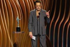 Los Angeles, CA - February 24: Robert Downey Jr. photographed during the 30th Screen Actors Guild Awards in Shrine Auditorium and Expo Hall in Los Angeles, CA, Saturday, Feb. 24, 2024. (Robert Gauthier / Los Angeles Times via Getty Images)
