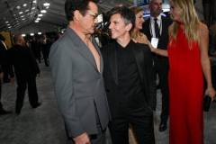 Robert Downey Jr. and Tig Notaro at the 30th Annual Screen Actors Guild Awards held at the Shrine Auditorium and Expo Hall on February 24, 2024 in Los Angeles, California. (Photo by Michael Buckner/Variety via Getty Images)