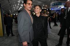 Robert Downey Jr. and Tig Notaro at the 30th Annual Screen Actors Guild Awards held at the Shrine Auditorium and Expo Hall on February 24, 2024 in Los Angeles, California. (Photo by Michael Buckner/Variety via Getty Images)